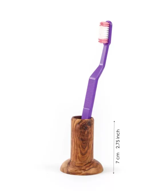 Porte-brosse à dents en bois d’olivier