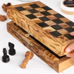Jeu d'échecs pliable avec plateau – Image 2