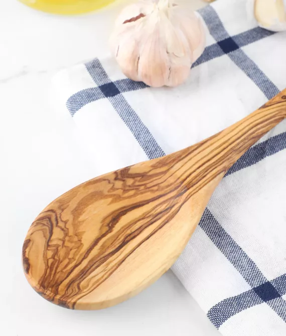 Cuillère de cuisine en bois d’olivier