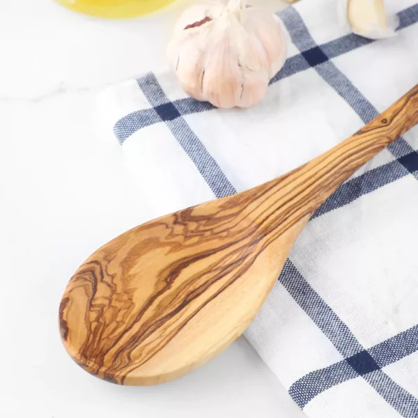 Cuillère de cuisine en bois d'olivier