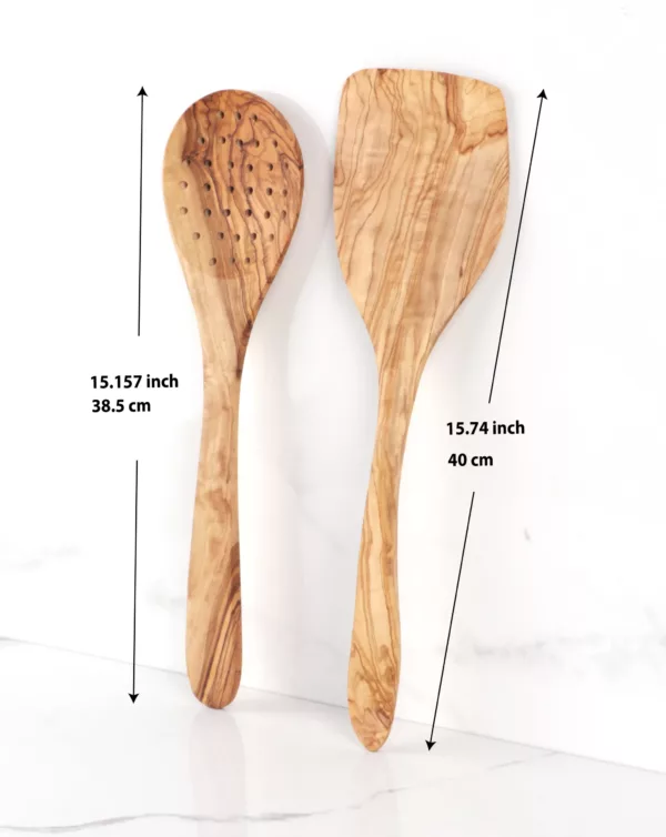 Grande spatule en bois d'olivier – Image 2