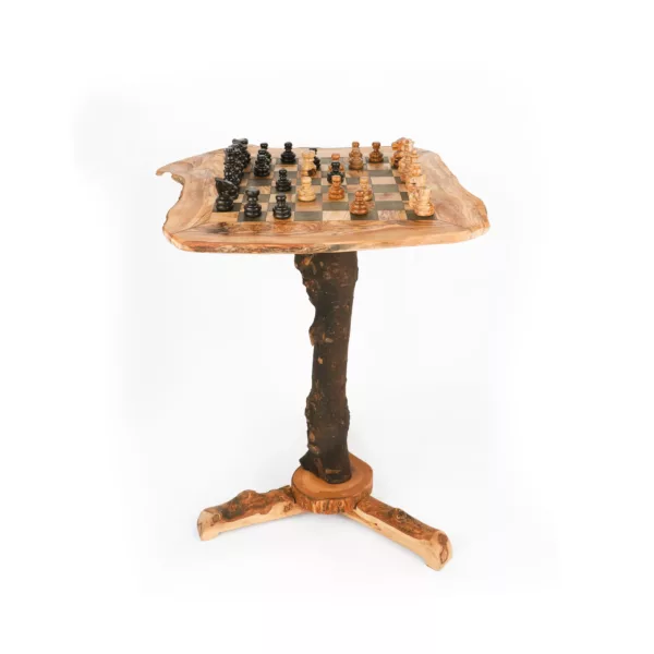 Table de jeu d'échecs avec bords naturels