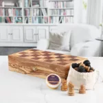 Jeu d'échecs pliable avec plateau – Image 8