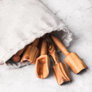 Cuillère à épices en bois d'olivier