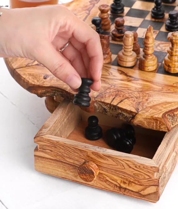 Jeu d’échecs avec bords naturels