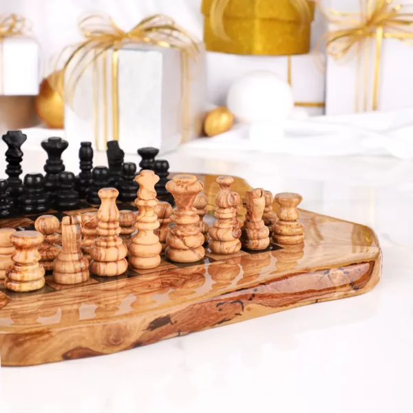 Jeu d'échecs brillant avec plateau – Image 4