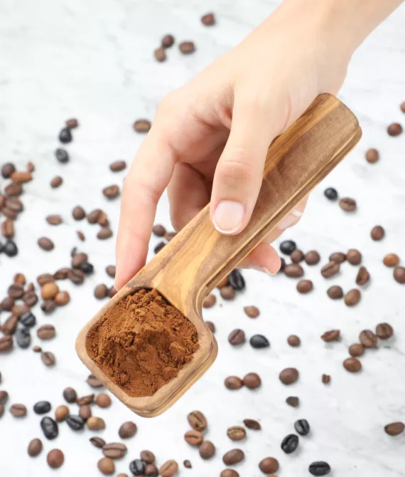 Cuillère à café carrée en bois