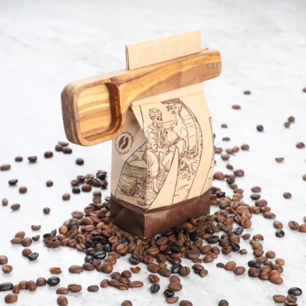 Cuillère à café carrée en bois – Image 3