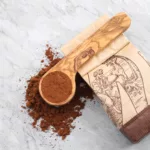 Cuillère à café ronde en bois