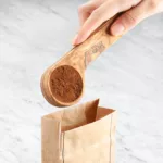 Cuillère à café ronde en bois – Image 3
