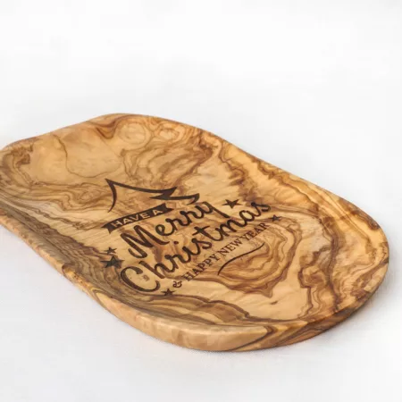 Plateau en bois d'olivier personnalisable