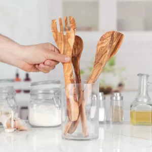 Grande fourchette en bois d'olivier