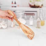 Spatule en bois d’olivier marbré