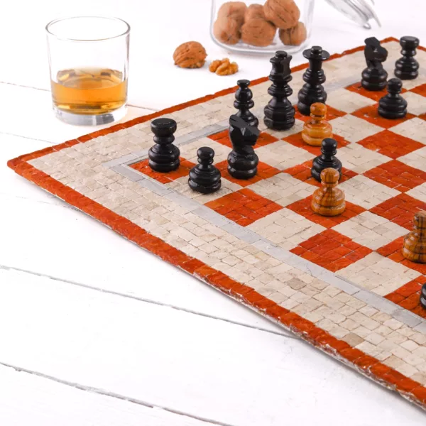 Jeu d'échecs en mosaïque