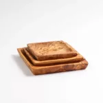 Ensemble de 3 assiettes carrées – Image 3