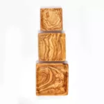 Ensemble de 3 assiettes carrées – Image 2