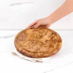 Planche ronde avec rigole