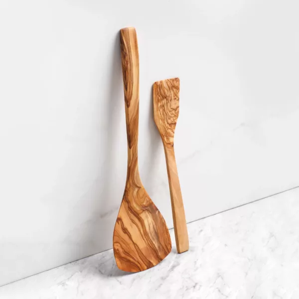 Spatule en bois d'olivier de 30cm