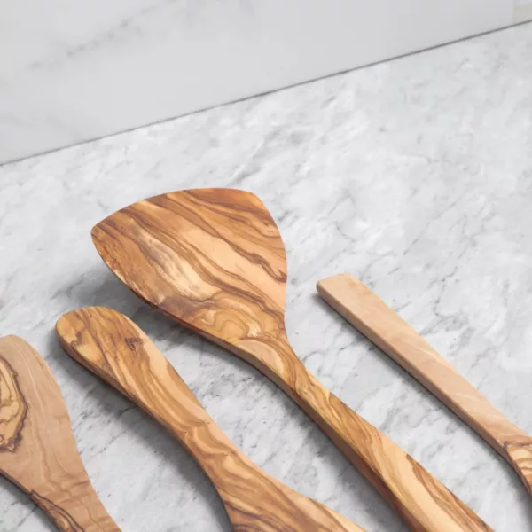 Spatule en bois d'olivier de 30cm – Image 4