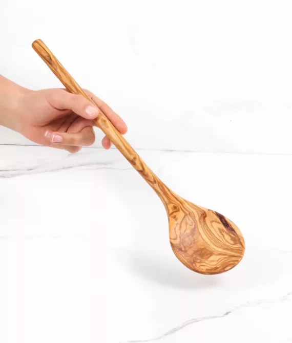 Grande cuillère en bois artisanale