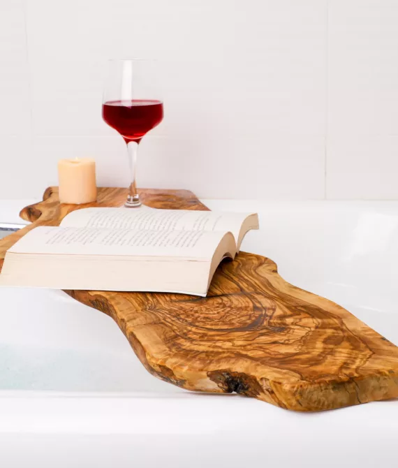 Plateau de bain en bois de 50 à 90cm