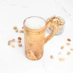 Grande tasse en bois d'olivier rustique – Image 2