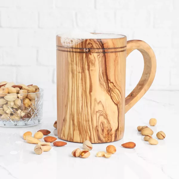 Grande tasse en bois d'olivier – Image 2